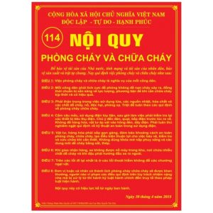 Biển nội quy phòng cháy chữa cháy