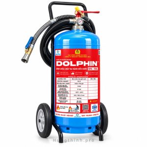 Bình chữa cháy Dolphin đa năng gốc nước loại xe đẩy 35 lít